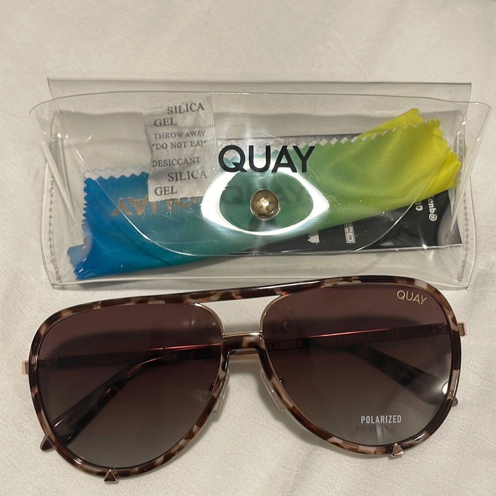 Quay High Profile Sunglasses Brown Tortoise